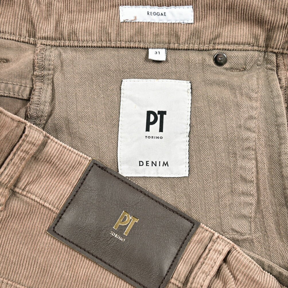 PT TORINO DENIM "REGGAE" ストレッチコットン 細畝コーデュロイ5ポケットパンツ｜415066｜GUARDAROBA MILANO OFFICIAL STORE