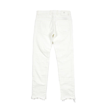 PT TORINO DENIM “ROCK” ストレッチデニム スキニージーンズ / ダメージ加工 ホワイト 30 | GUARDAROBA MILANO OFFICIAL STORE