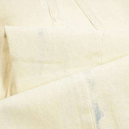 PT TORINO DENIM / "SKATER" コットン100%デニム ワイドシルエットジーンズ / ペイント加工 オフホワイト 26 | GUARDAROBA MILANO OFFICIAL STORE