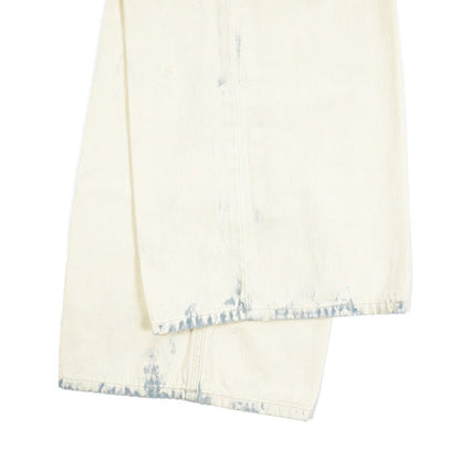 PT TORINO DENIM / "SKATER" コットン100%デニム ワイドシルエットジーンズ / ペイント加工 オフホワイト 26 | GUARDAROBA MILANO OFFICIAL STORE
