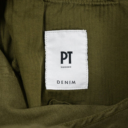 PT TORINO DENIM “SOUL” リヨセル混コットン ストレッチカラーパンツ カーキグリーン 34 | GUARDAROBA MILANO OFFICIAL STORE