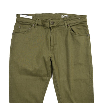 PT TORINO DENIM “SOUL” リヨセル混コットン ストレッチカラーパンツ カーキグリーン 34 | GUARDAROBA MILANO OFFICIAL STORE