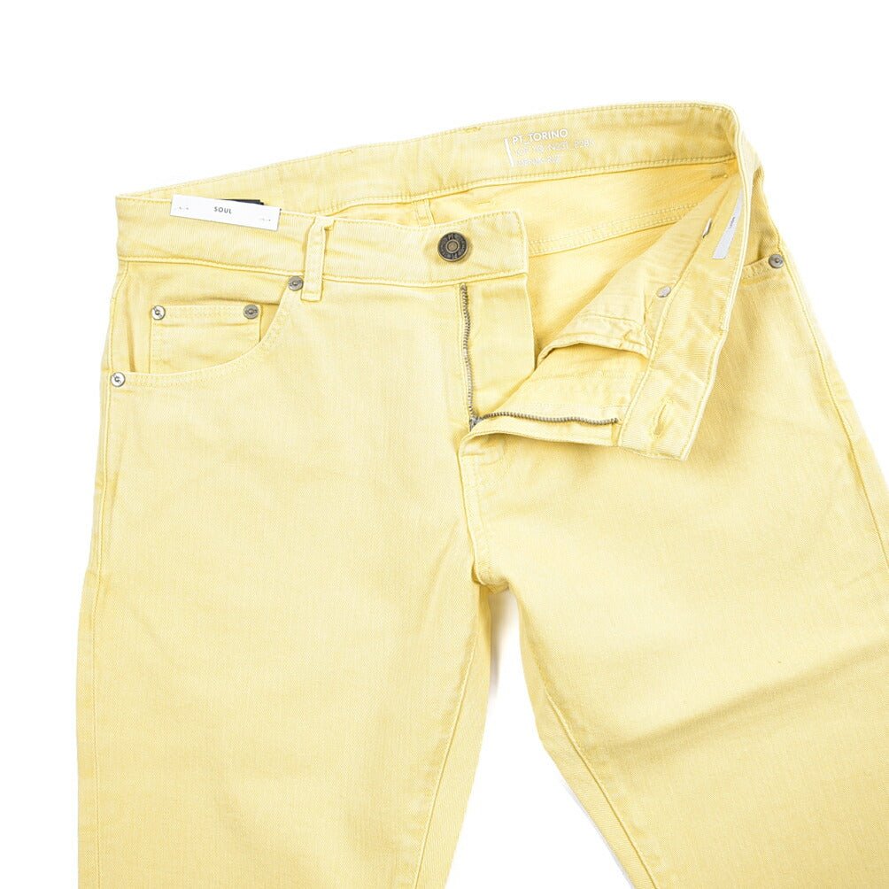 PT TORINO DENIM “SOUL”ストレッチデニム スリムジーンズ イエロー 31 | GUARDAROBA MILANO OFFICIAL STORE
