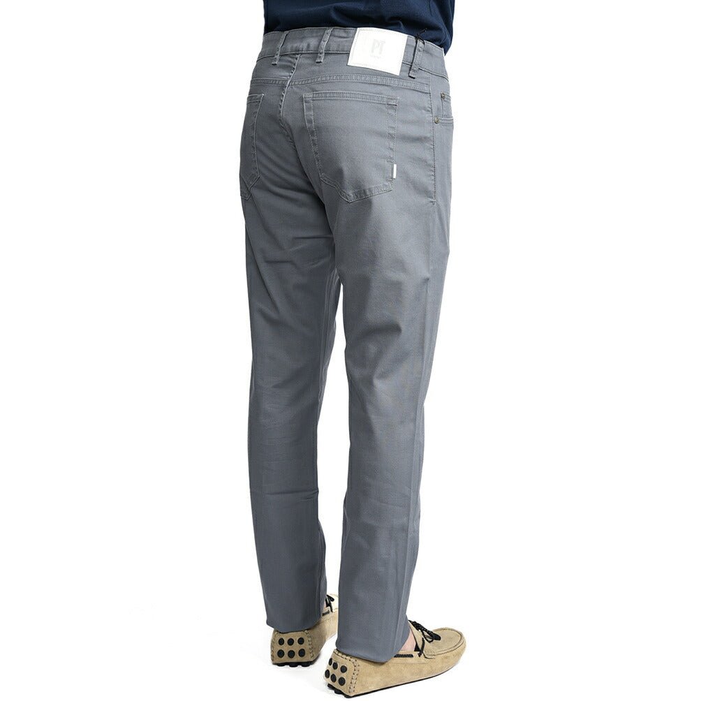 PT TORINO DENIM "SOUL" リヨセル混コットン ストレッチスリムパンツ グレー 33 | GUARDAROBA MILANO OFFICIAL STORE