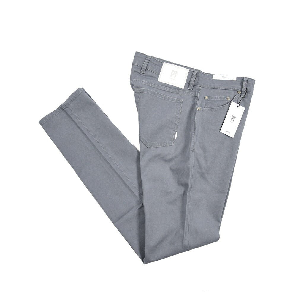 PT TORINO DENIM "SOUL" リヨセル混コットン ストレッチスリムパンツ グレー 33 | GUARDAROBA MILANO OFFICIAL STORE