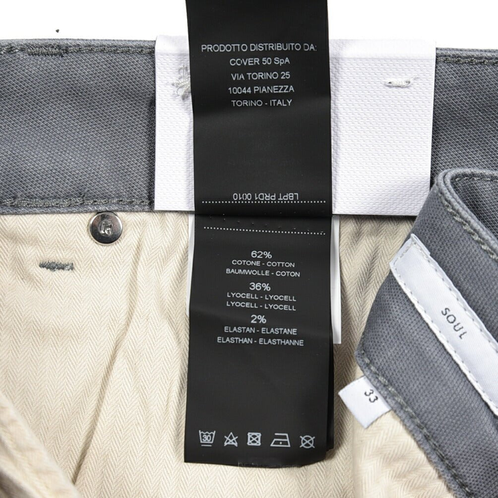 PT TORINO DENIM "SOUL" リヨセル混コットン ストレッチスリムパンツ グレー 33 | GUARDAROBA MILANO OFFICIAL STORE