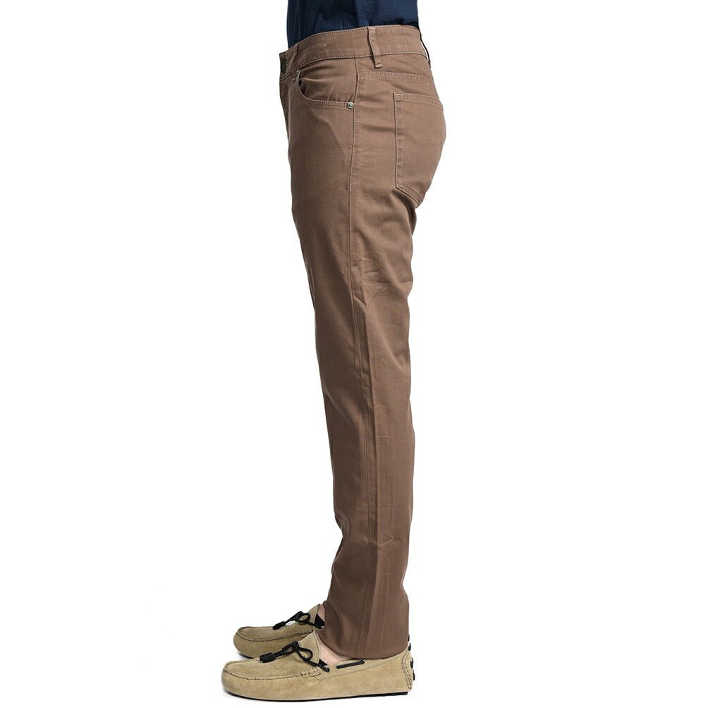 PT TORINO DENIM "SOUL" リヨセル混コットン ストレッチスリムパンツ ブラウン 31 | GUARDAROBA MILANO OFFICIAL STORE