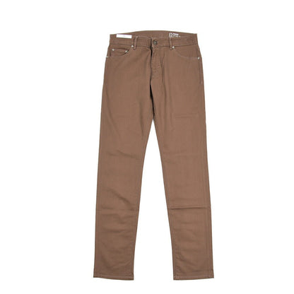 PT TORINO DENIM "SOUL" リヨセル混コットン ストレッチスリムパンツ ブラウン 31 | GUARDAROBA MILANO OFFICIAL STORE