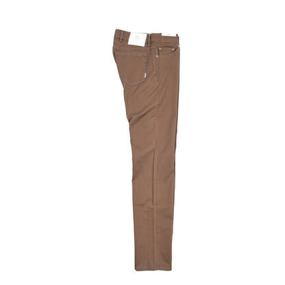 PT TORINO DENIM "SOUL" リヨセル混コットン ストレッチスリムパンツ ブラウン 31 | GUARDAROBA MILANO OFFICIAL STORE