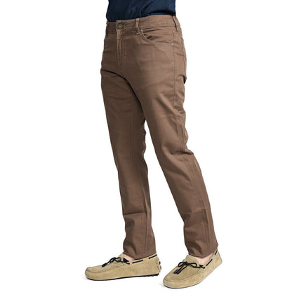 PT TORINO DENIM "SOUL" リヨセル混コットン ストレッチスリムパンツ ブラウン 31 | GUARDAROBA MILANO OFFICIAL STORE