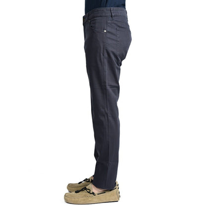 PT TORINO DENIM "SOUL" リヨセル混コットン ストレッチスリムパンツ ネイビー(0340) 30 | GUARDAROBA MILANO OFFICIAL STORE