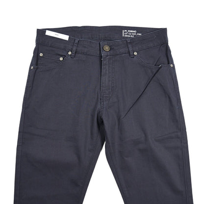 PT TORINO DENIM "SOUL" リヨセル混コットン ストレッチスリムパンツ ネイビー(0340) 30 | GUARDAROBA MILANO OFFICIAL STORE