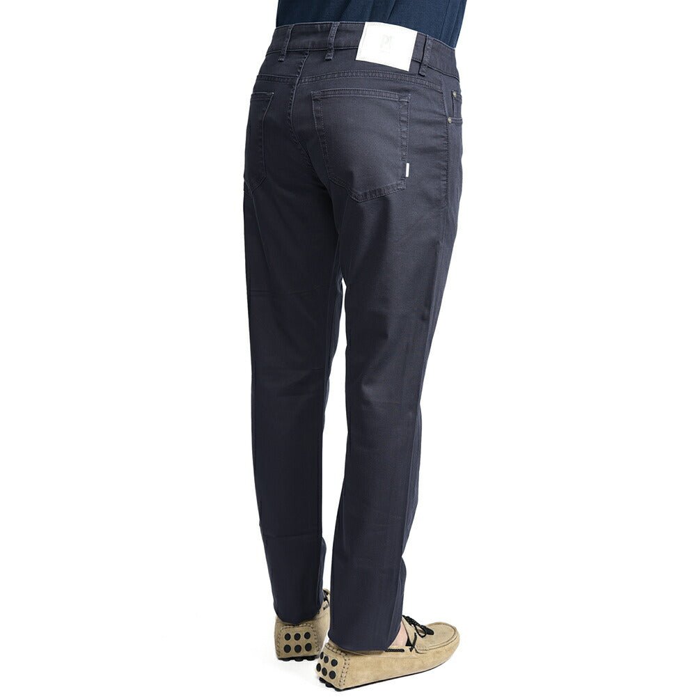 PT TORINO DENIM "SOUL" リヨセル混コットン ストレッチスリムパンツ ネイビー(0340) 30 | GUARDAROBA MILANO OFFICIAL STORE