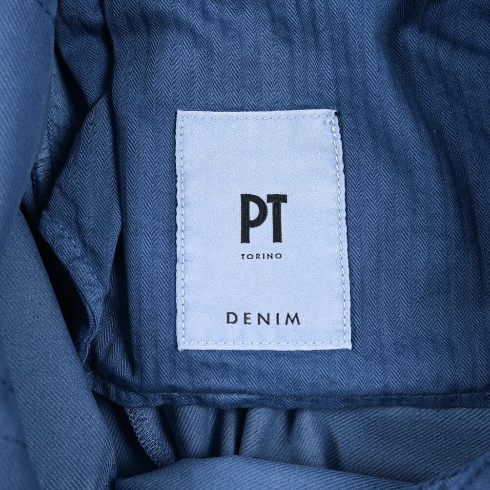 PT TORINO DENIM "SOUL" リヨセル混コットン ストレッチスリムパンツ ブルー 31 | GUARDAROBA MILANO OFFICIAL STORE