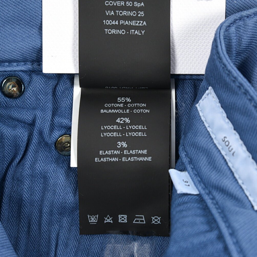 PT TORINO DENIM "SOUL" リヨセル混コットン ストレッチスリムパンツ ブルー 31 | GUARDAROBA MILANO OFFICIAL STORE