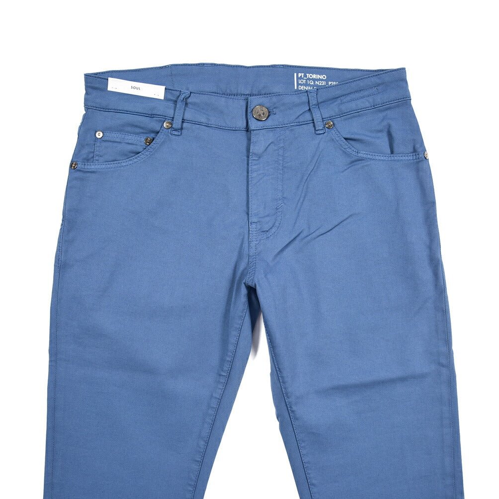 PT TORINO DENIM "SOUL" リヨセル混コットン ストレッチスリムパンツ ブルー 31 | GUARDAROBA MILANO OFFICIAL STORE