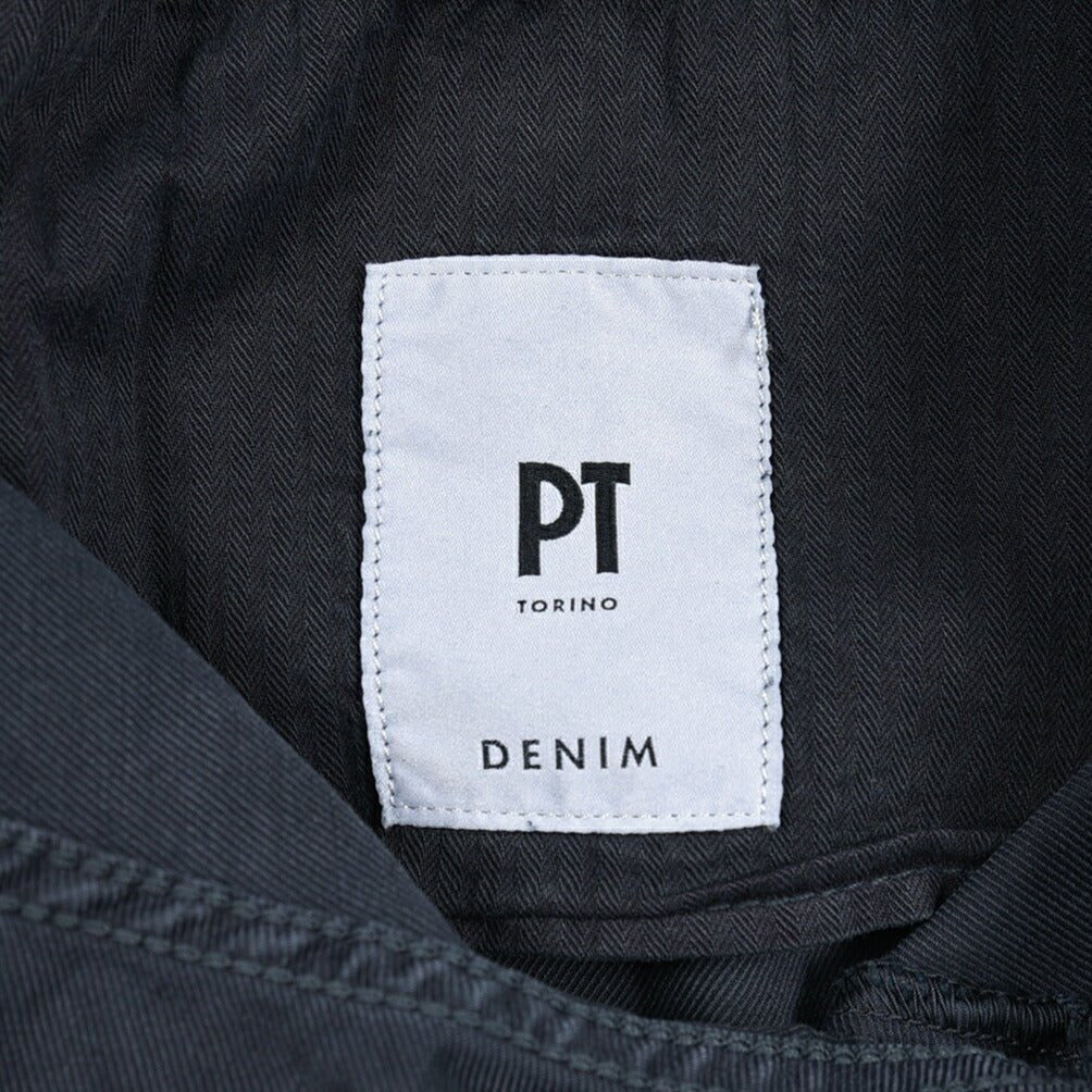 PT TORINO DENIM "SOUL" リヨセル混コットン ストレッチスリムパンツ ネイビー(Y380) 29 | GUARDAROBA MILANO OFFICIAL STORE