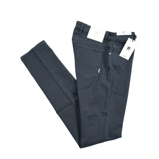 PT TORINO DENIM "SOUL" リヨセル混コットン ストレッチスリムパンツ ネイビー(Y380) 29 | GUARDAROBA MILANO OFFICIAL STORE