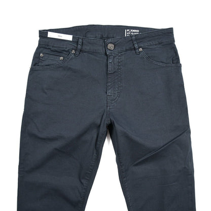 PT TORINO DENIM "SOUL" リヨセル混コットン ストレッチスリムパンツ ネイビー(Y380) 29 | GUARDAROBA MILANO OFFICIAL STORE
