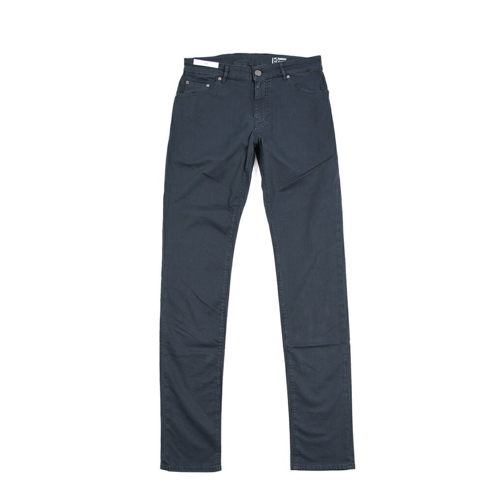 PT TORINO DENIM "SOUL" リヨセル混コットン ストレッチスリムパンツ ネイビー(Y380) 29 | GUARDAROBA MILANO OFFICIAL STORE