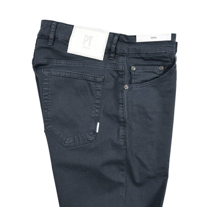 PT TORINO DENIM "SOUL" リヨセル混コットン ストレッチスリムパンツ ネイビー(Y380) 29 | GUARDAROBA MILANO OFFICIAL STORE