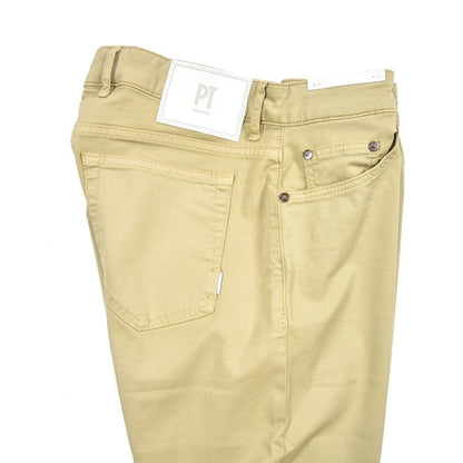 PT TORINO DENIM "SOUL" リヨセル混コットンチノ スリムフィットパンツ ベージュ 35 | GUARDAROBA MILANO OFFICIAL STORE