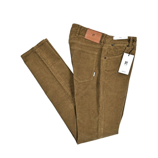 PT TORINO DENIM "SOUL" ストレッチコットン 細畝コーデュロイ5ポケットスリムパンツ｜415055-31｜GUARDAROBA MILANO OFFICIAL STORE