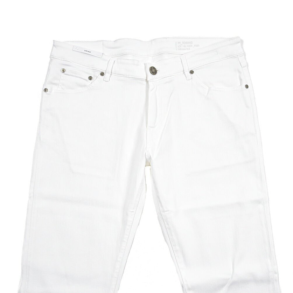 PT TORINO DENIM “SWING” リヨセル混コットン ストレッチカラーパンツ ホワイト 35 | GUARDAROBA MILANO OFFICIAL STORE