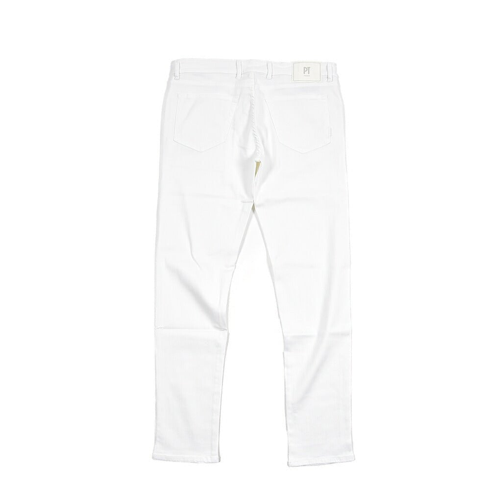 PT TORINO DENIM “SWING” リヨセル混コットン ストレッチカラーパンツ ホワイト 35 | GUARDAROBA MILANO OFFICIAL STORE