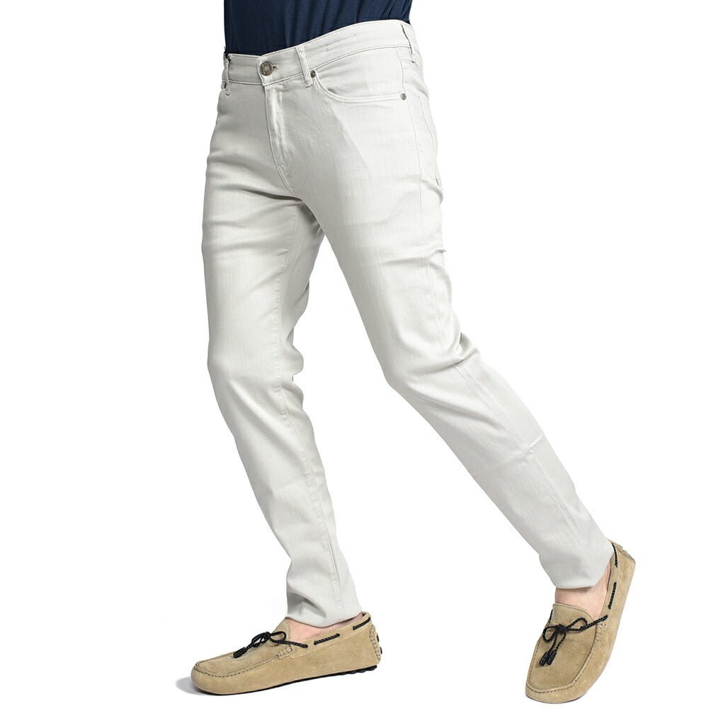 PT TORINO DENIM “SWING” リヨセル混コットン ストレッチカラーパンツ ライトグレー 31 | GUARDAROBA MILANO OFFICIAL STORE
