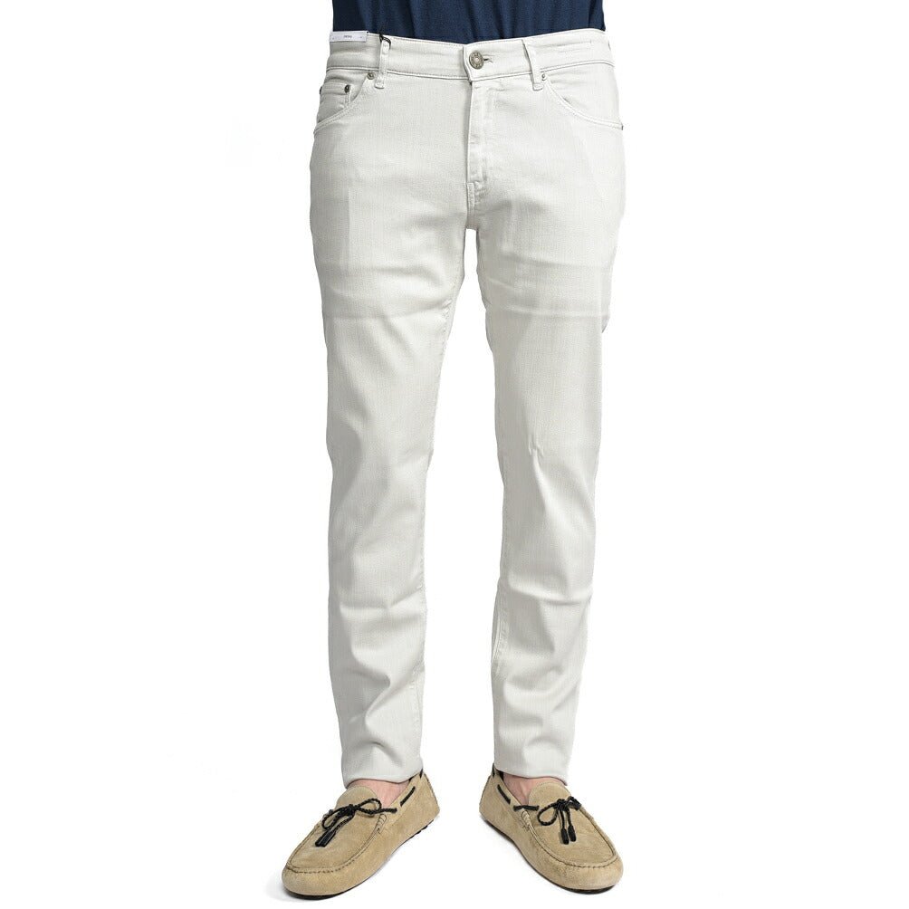 PT TORINO DENIM “SWING” リヨセル混コットン ストレッチカラーパンツ ライトグレー 31 | GUARDAROBA MILANO OFFICIAL STORE