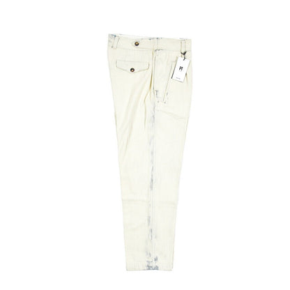 PT TORINO DENIM / "THE PILOT" コットン100%デニム ペイントパンツ オフホワイト 30 | GUARDAROBA MILANO OFFICIAL STORE
