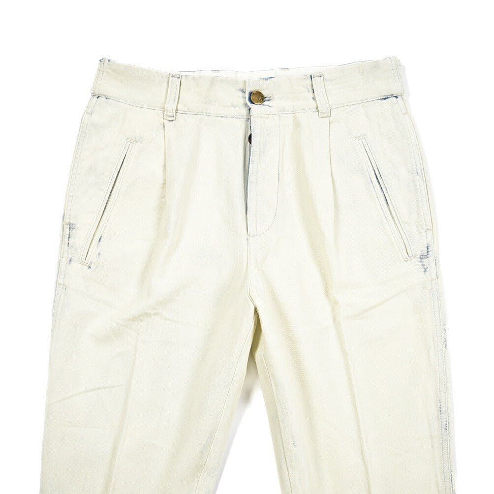 PT TORINO DENIM / "THE PILOT" コットン100%デニム ペイントパンツ オフホワイト 30 | GUARDAROBA MILANO OFFICIAL STORE