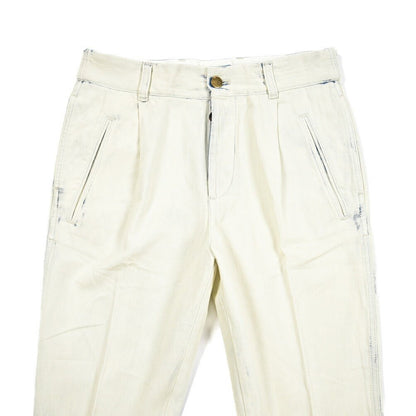 PT TORINO DENIM / "THE PILOT" コットン100%デニム ペイントパンツ オフホワイト 30 | GUARDAROBA MILANO OFFICIAL STORE