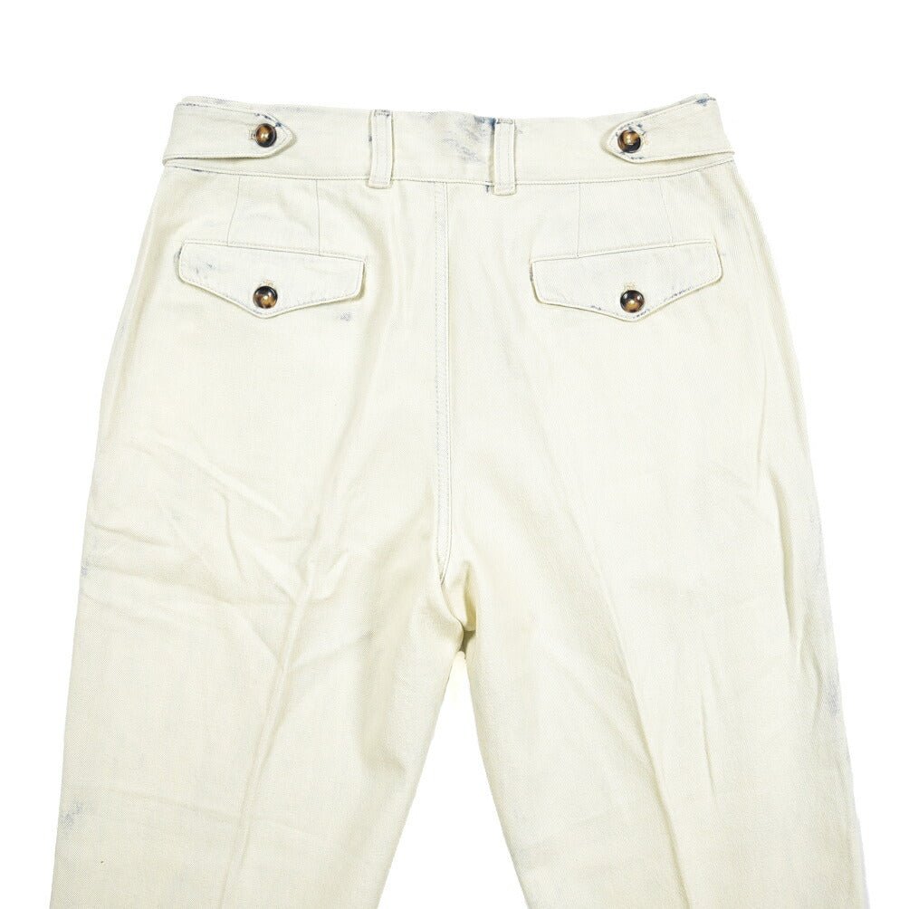 PT TORINO DENIM / "THE PILOT" コットン100%デニム ペイントパンツ オフホワイト 30 | GUARDAROBA MILANO OFFICIAL STORE