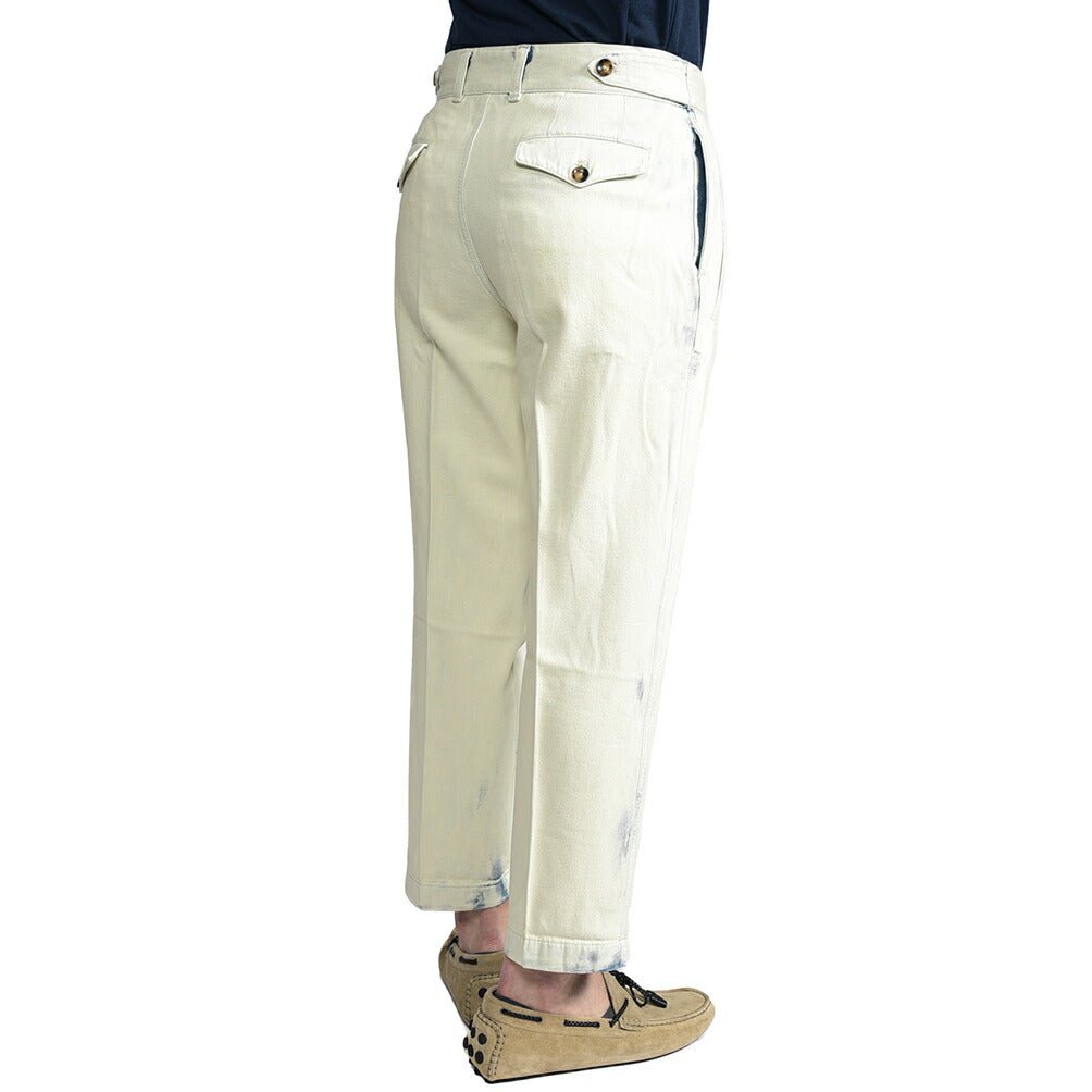 PT TORINO DENIM / "THE PILOT" コットン100%デニム ペイントパンツ オフホワイト 30 | GUARDAROBA MILANO OFFICIAL STORE