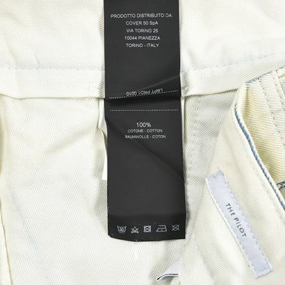 PT TORINO DENIM / "THE PILOT" コットン100%デニム ペイントパンツ オフホワイト 30 | GUARDAROBA MILANO OFFICIAL STORE