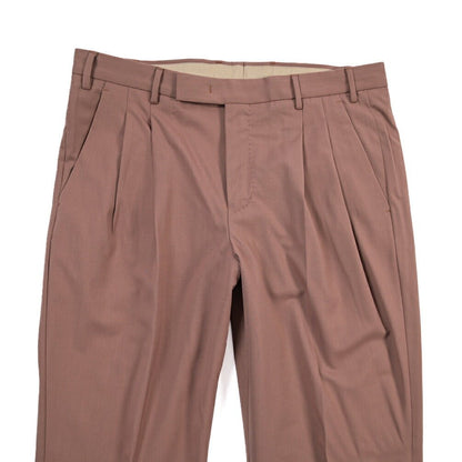 PT TORINO Edge “DICIANNOVE” ナイロン混ウール ツータックスラックス ピンク 46 | GUARDAROBA MILANO OFFICIAL STORE