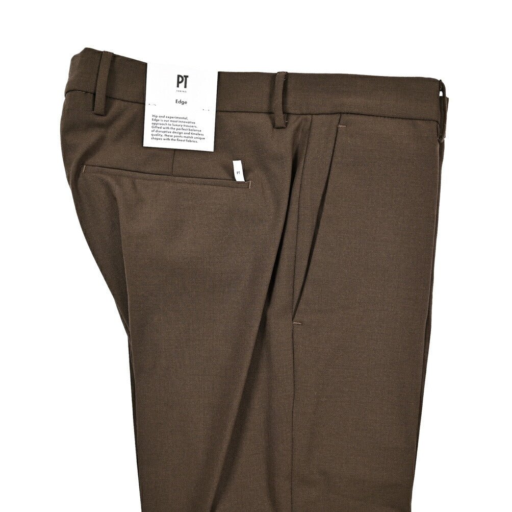PT TORINO Edge "DIECI" ストレッチウール スリムテーパードスラックス｜423203 - 46｜GUARDAROBA MILANO OFFICIAL STORE