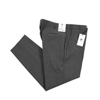 PT TORINO Edge “DIECI” ストレッチウール ノータックスラックス グレー 44 | GUARDAROBA MILANO OFFICIAL STORE