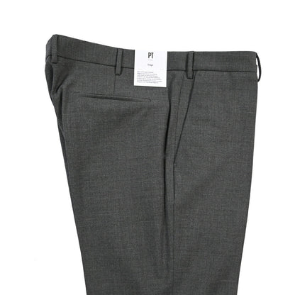 PT TORINO Edge “DIECI” ストレッチウール ノータックスラックス グレー 44 | GUARDAROBA MILANO OFFICIAL STORE
