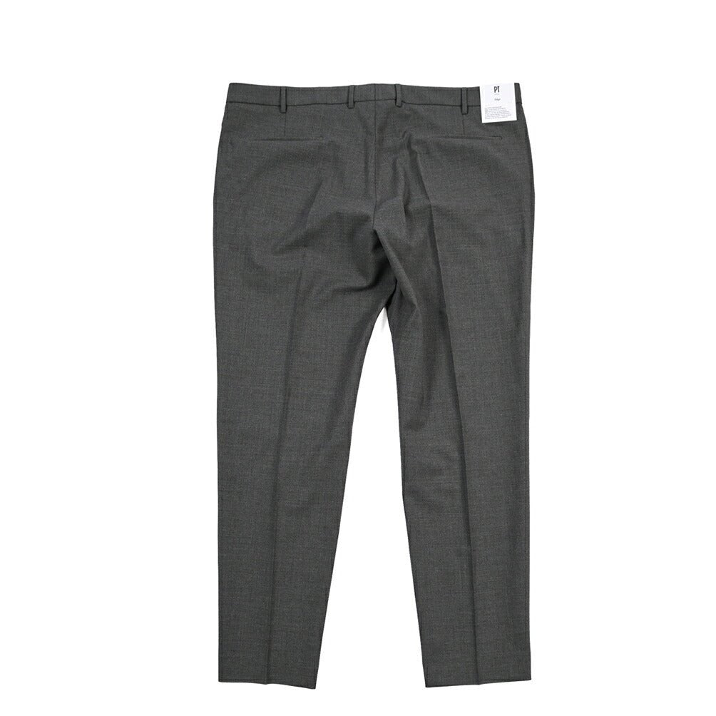 PT TORINO Edge “DIECI” ストレッチウール ノータックスラックス グレー 44 | GUARDAROBA MILANO OFFICIAL STORE