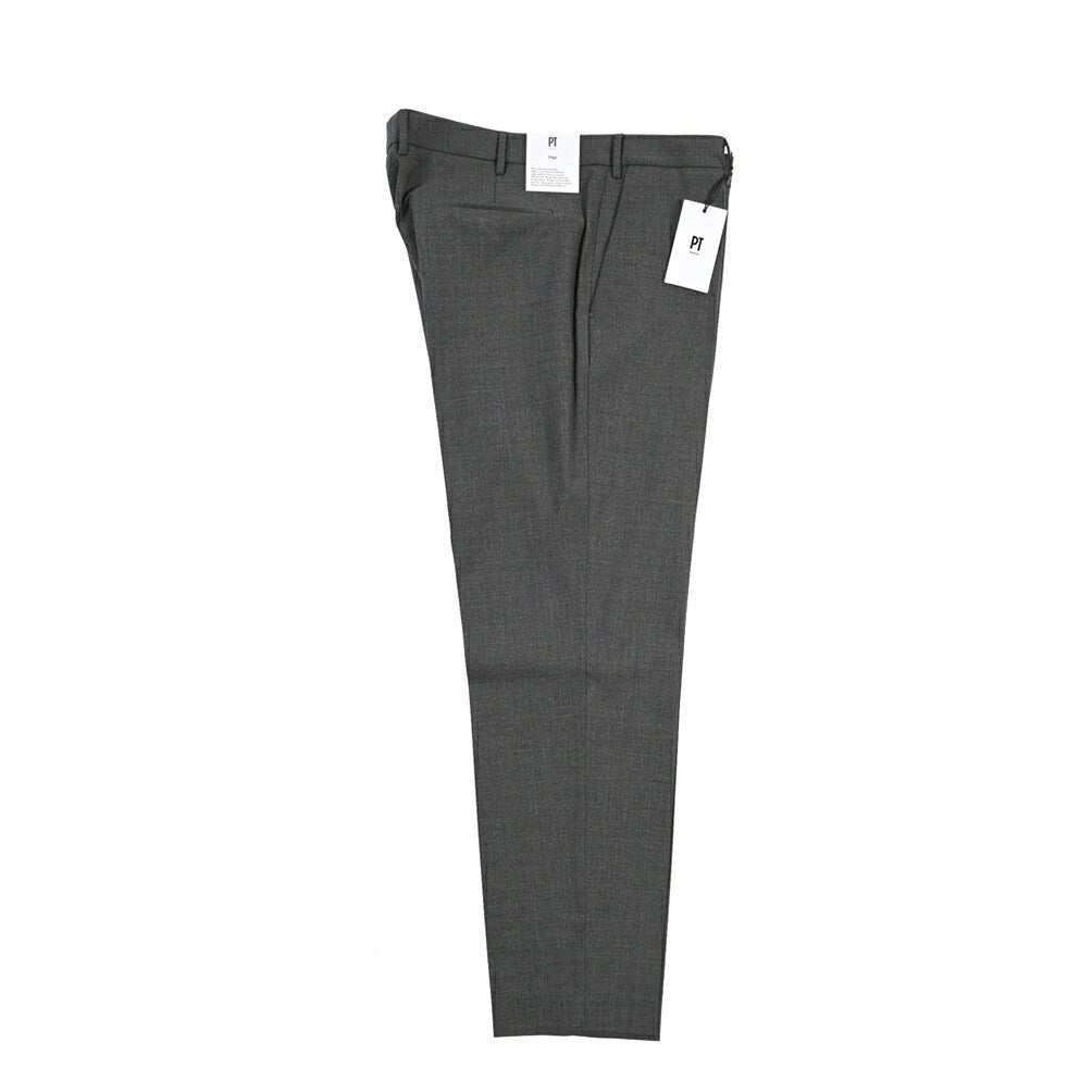 PT TORINO Edge “DIECI” ストレッチウール ノータックスラックス グレー 44 | GUARDAROBA MILANO OFFICIAL STORE