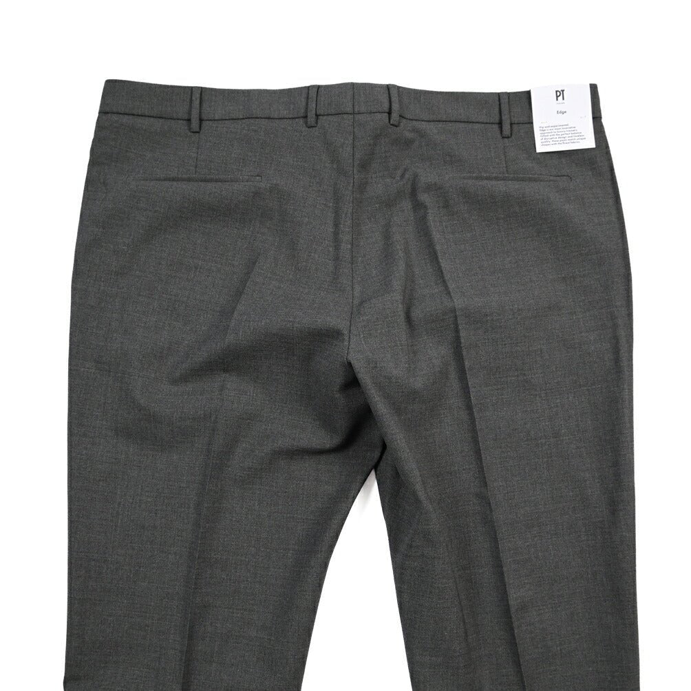 PT TORINO Edge “DIECI” ストレッチウール ノータックスラックス グレー 44 | GUARDAROBA MILANO OFFICIAL STORE