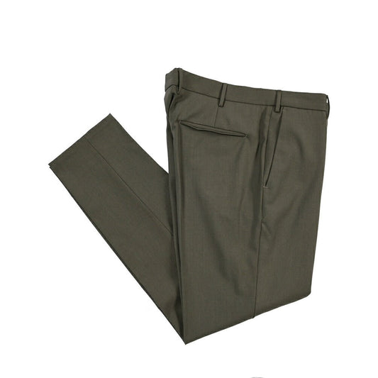 PT TORINO Edge “DIECI” ストレッチウール ノータックスラックス カーキグリーン 50 | GUARDAROBA MILANO OFFICIAL STORE