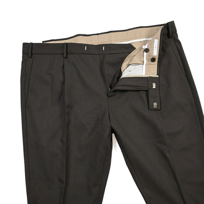 PT TORINO Edge “DIECI” ストレッチウール ワンタックスラックス ブラウン 56 | GUARDAROBA MILANO OFFICIAL STORE