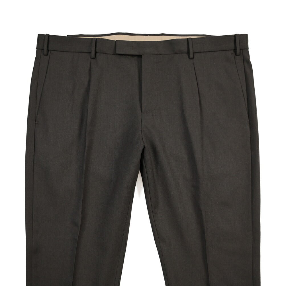 PT TORINO Edge “DIECI” ストレッチウール ワンタックスラックス ブラウン 56 | GUARDAROBA MILANO OFFICIAL STORE