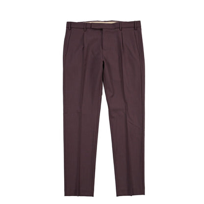 PT TORINO Edge “DIECI” ストレッチウール ワンタックスラックス パープル 48 | GUARDAROBA MILANO OFFICIAL STORE