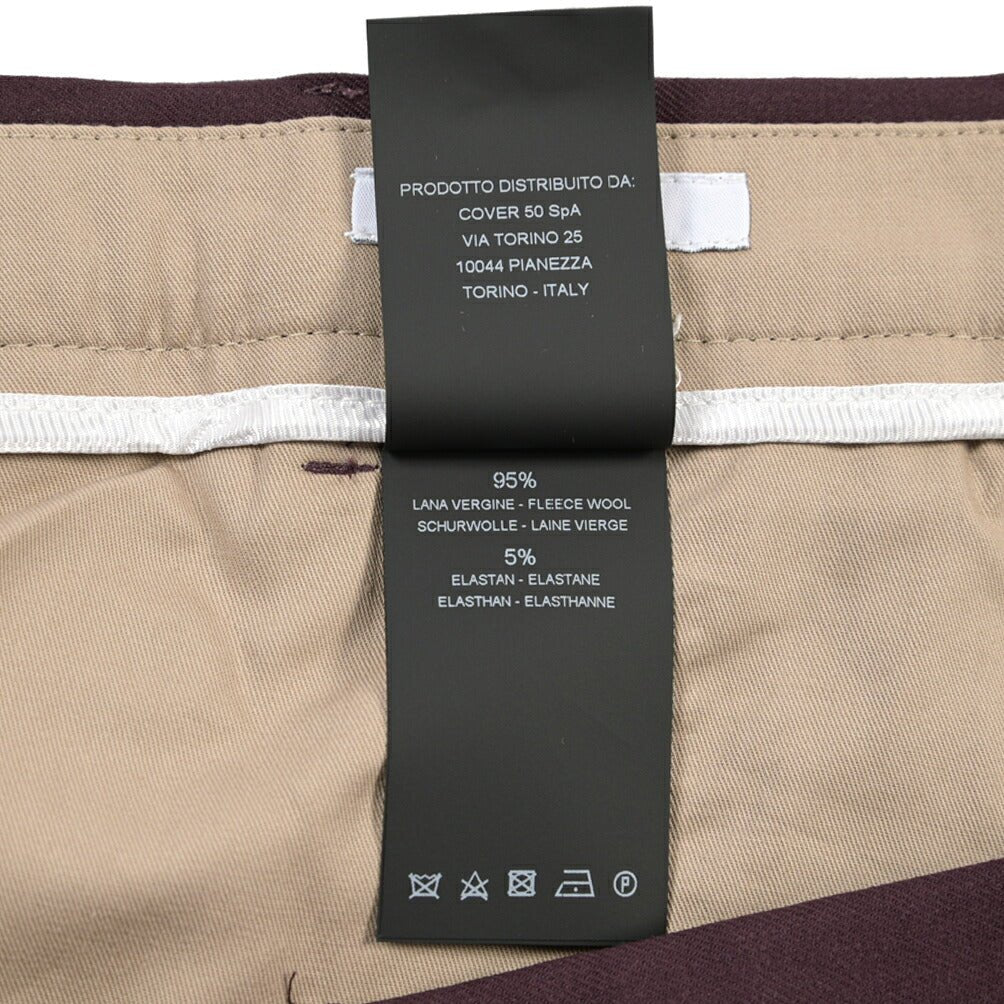PT TORINO Edge “DIECI” ストレッチウール ワンタックスラックス パープル 48 | GUARDAROBA MILANO OFFICIAL STORE