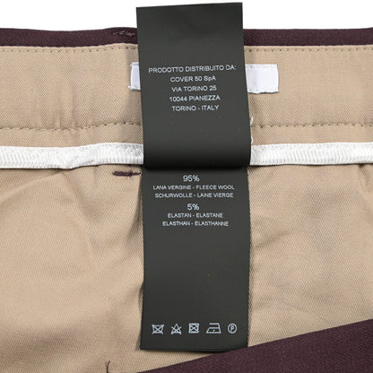 PT TORINO Edge “DIECI” ストレッチウール ワンタックスラックス パープル 48 | GUARDAROBA MILANO OFFICIAL STORE